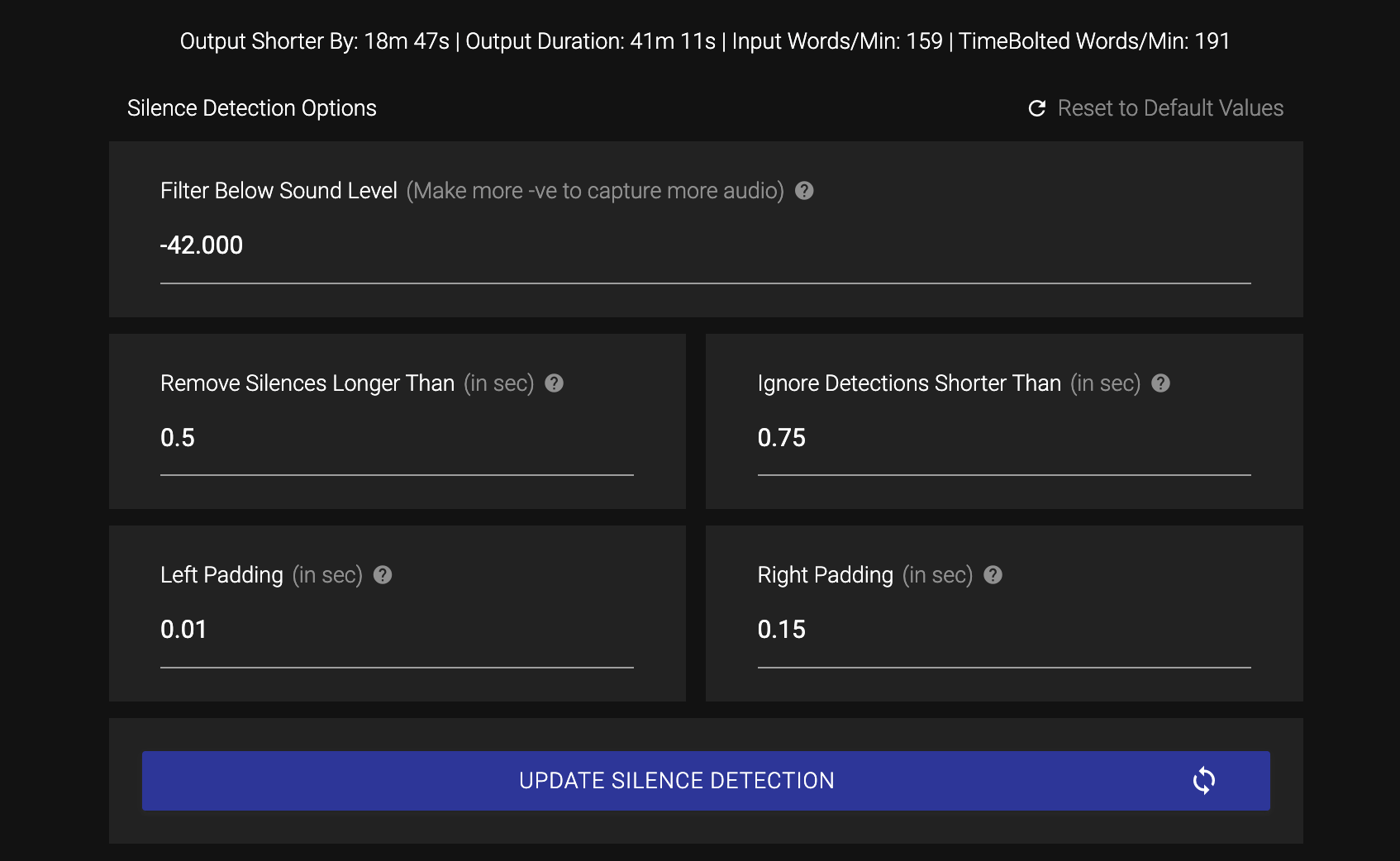 WhisperX duration receipt